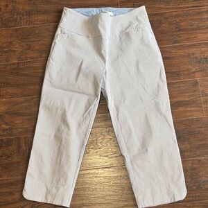 Women's Light Blue Stretch Pinstripe Chinos